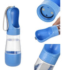 Garrafa Portátil 2 em 1 para Passeios com Pets/ Água+Comida