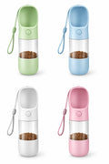 Garrafa Portátil 2 em 1 para Passeios com Pets/ Água+Comida