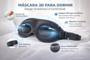 Máscara de Sono 3D Anatômica – Conforto Total e Escuridão Absoluta